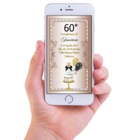 INVITO DIGITALE 60 ANNI DONNA