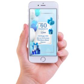 INVITO DIGITALE 60 ANNI UOMO