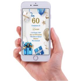 INVITO DIGITALE 60 ANNI UOMO