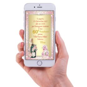 INVITO DIGITALE 60 ANNI DONNA