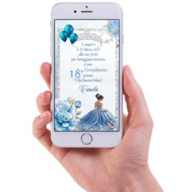 INVITO DIGITALE 18 ANNI RAGAZZA