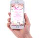 INVITO DIGITALE 80 ANNI DONNA ROSA GOLD