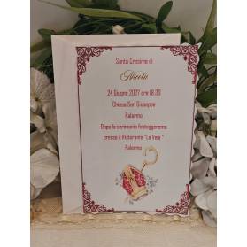 INVITO SANTA CRESIMA RAGAZZO