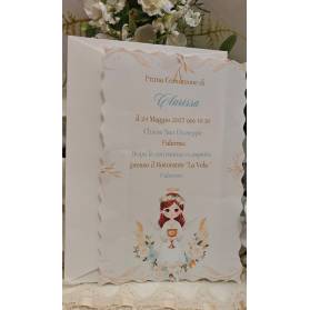 INVITO PRIMA COMUNIONE COMPLETO DI BUSTA