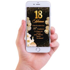 INVITO DIGITALE 18 ANNI RAGAZZA