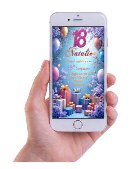 INVITO DIGITALE 18 ANNI