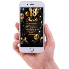 INVITO DIGITALE 18 ANNI RAGAZZO