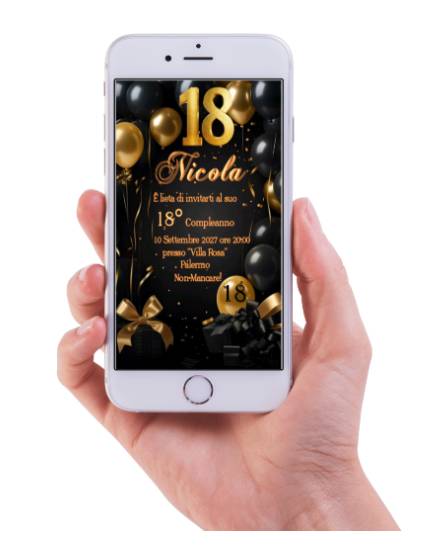 INVITO DIGITALE 18 ANNI