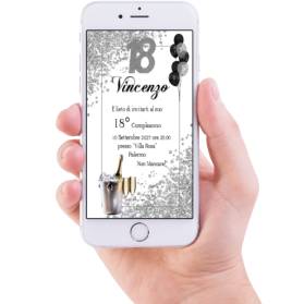 INVITO DIGITALE 18 ANNI RAGAZZO