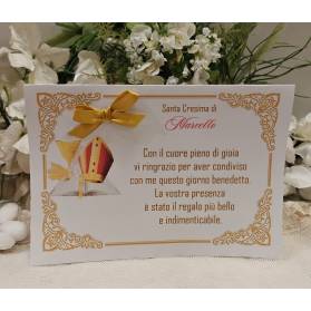 RINGRAZIAMENTO DA TAVOLO CRESIMA RAGAZZO