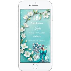 INVITO DIGITALE 18 ANNI RAGAZZA