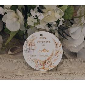 TAG PRIMA COMUNIONE BIMBA CON SPIGHE