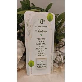 SEGNALIBRO 18 ANNI CON CIOCCOLATINO
