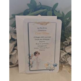 INVITO PRIMA COMUNIONE RAGAZZO