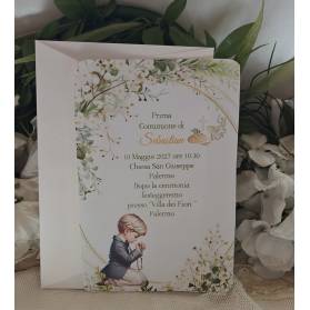INVITO PRIMA COMUNIONE RAGAZZO