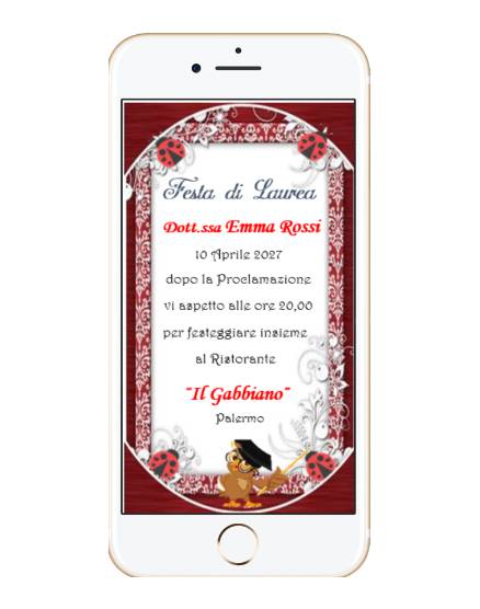 INVITO DIGITALE LAUREA 2021