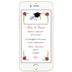 INVITO DIGITALE LAUREA RAGAZZA