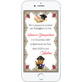 INVITO DIGITALE LAUREA RAGAZZO