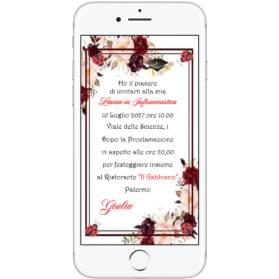 INVITO DIGITALE LAUREA RAGAZZA