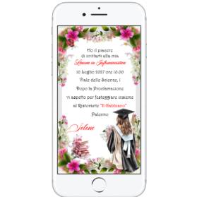INVITO DIGITALE LAUREA RAGAZZA