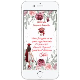 INVITO DIGITALE LAUREA RAGAZZA