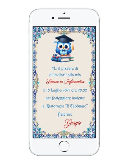 INVITO DIGITALE LAUREA 