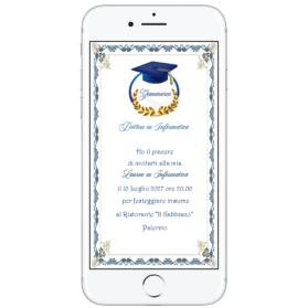 INVITO DIGITALE LAUREA RAGAZZO