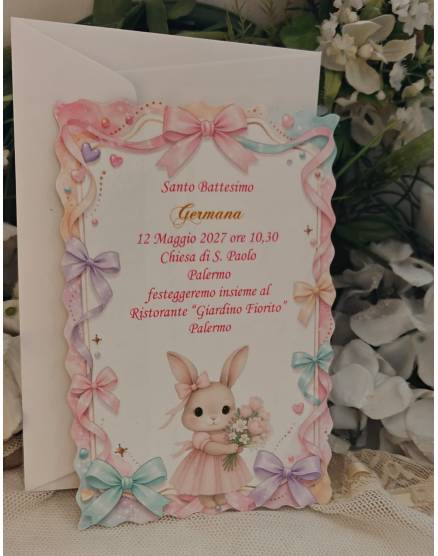 INVITO BATTESIMO BIMBA