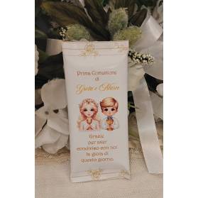 SEGNAPOSTO PRIMA COMUNIONE BARRETTA DI CIOCCOLATO