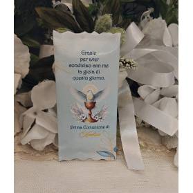 SEGNAPOSTO PRIMA COMUNIONE BARRETTA DI CIOCCOLATO