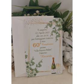INVITO 60 ANNI UOMO CON BUSTA