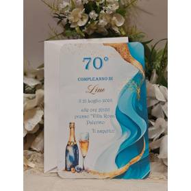 INVITO 70 ANNI UOMO CON BUSTA