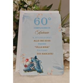 INVITO 60 ANNI UOMO CON BUSTA