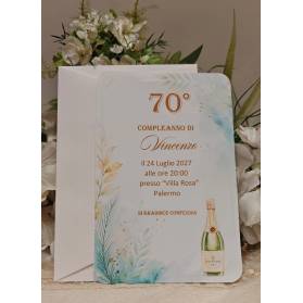 INVITO 70 ANNI UOMO CON BUSTA