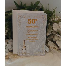 INVITO 50 ANNI UOMO CON BUSTA