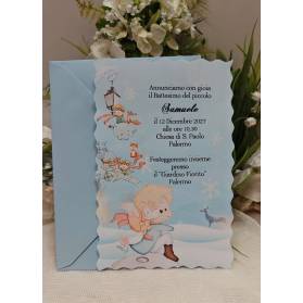 INVITO BATTESIMO BIMBO PICCOLO PRINCIPE