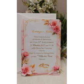 INVITO NOZZE D'ORO CON BUSTA