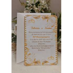 INVITO NOZZE D'ORO CON BUSTA