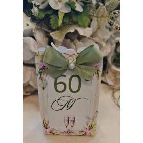 SCATOLINA COMPLEANNO 60 ANNI CON CONFETTI