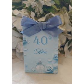 SCATOLINA COMPLEANNO 40 ANNI CON CONFETTI