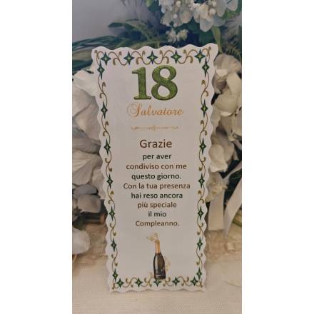 SEGNAPOSTO 18 anni