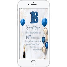INVITO DIGITALE 18 ANNI RAGAZZO