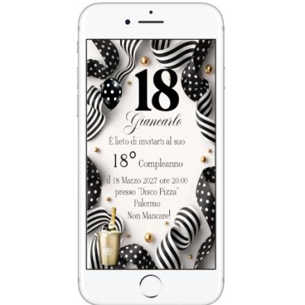 INVITO DIGITALE 18 ANNI