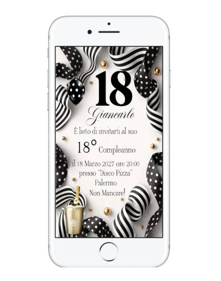 INVITO DIGITALE 18 ANNI