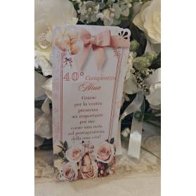 SEGNAPOSTO 40 ANNI DONNA