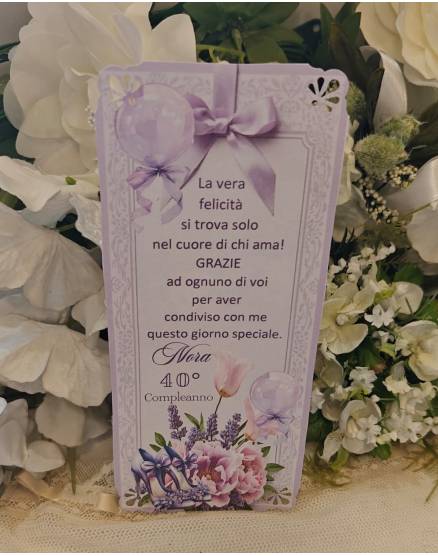 SEGNAPOSTO compleanno adulti
