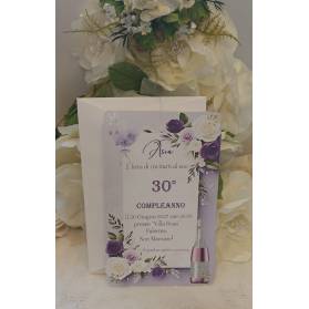 INVITO 30 ANNI DONNA CON ANGOLI PIZZO