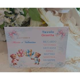 SEGNATAVOLO BATTESIMO GEMELLI ORSETTI ANGOLI TRAFORATI