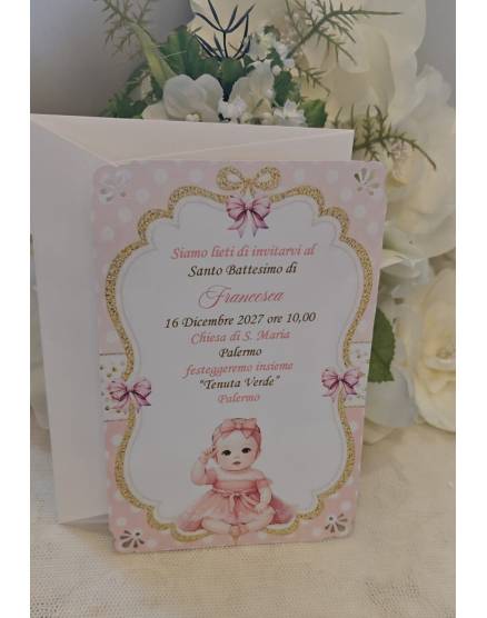 INVITO BATTESIMO BIMBA