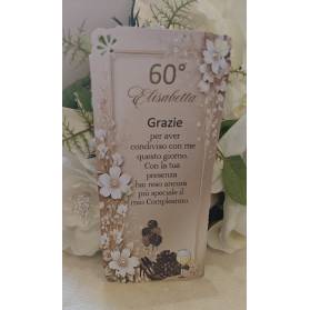 SEGNAPOSTO 60 ANNI DONNA ANGOLI TRAFORATI